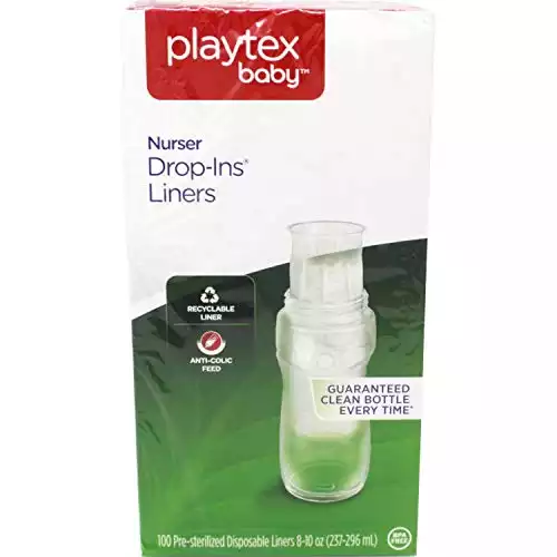 Playtex Drop-Ins Baby Bottle Disposable Liners