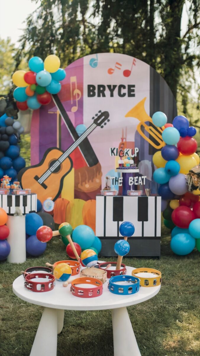 Kids' musical instruments.